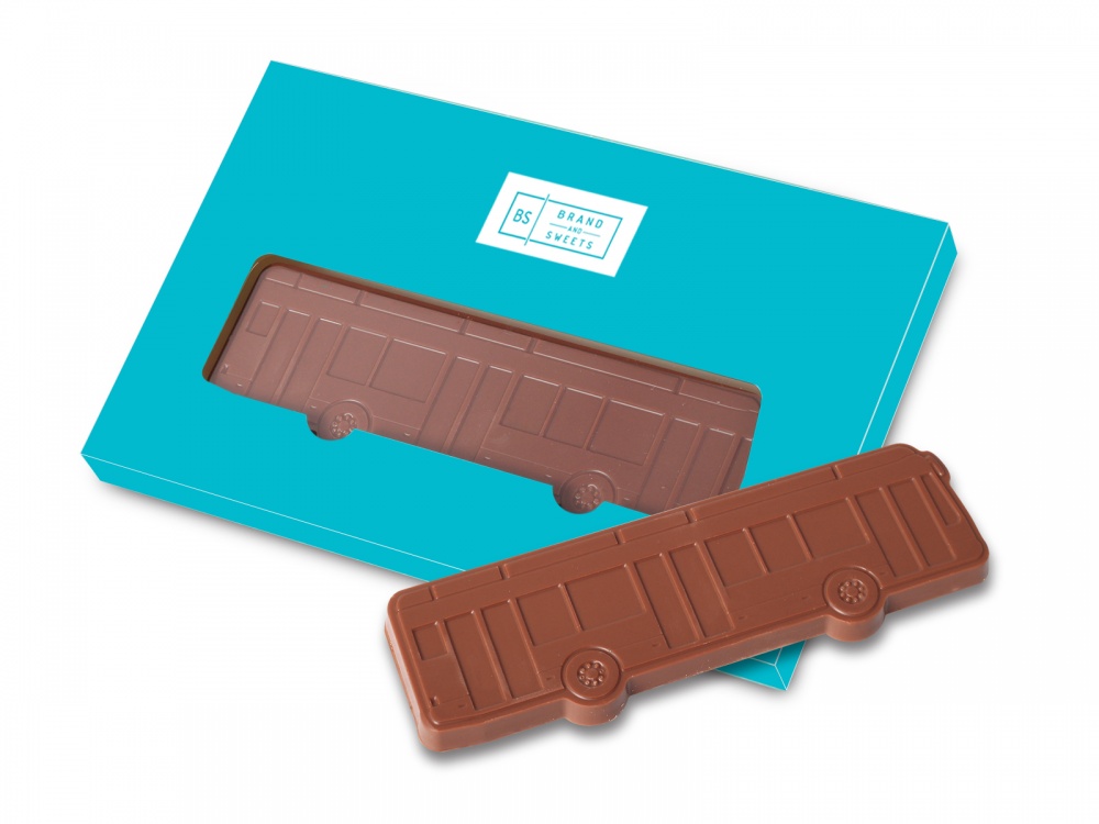 Logotrade mainoslahjat kuva: Šokolaadibuss