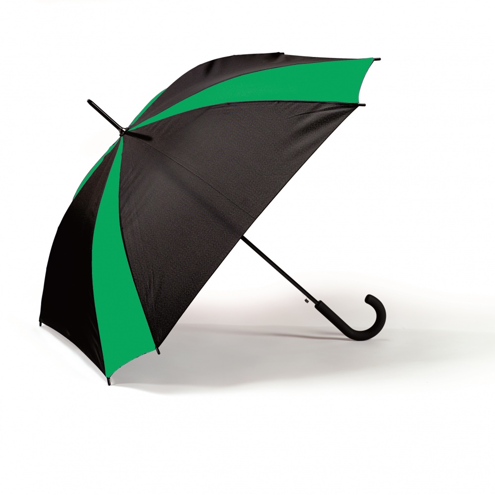 Logotrade mainoslahjat ja liikelahjat tuotekuva: Kirju vihmavari Saint-Tropez, roheline/must