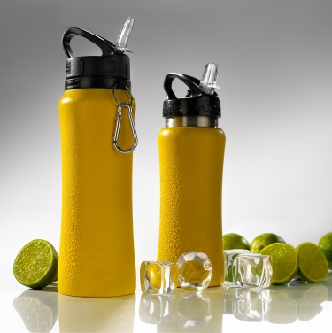 Logotrade mainoslahja tuotekuva: Juomapullo Colorissimo, 700 ml, keltainen
