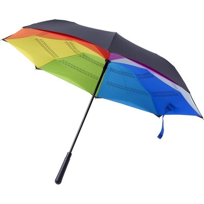 Logo trade mainostuotet tuotekuva: Käännettävä automaattinen sateenvarjo AX, värillinen