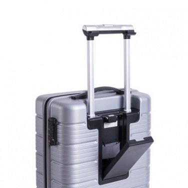 Logo trade mainoslahjat tuotekuva: Tyylikäs matkalaukku - kotelolaukku, hopea