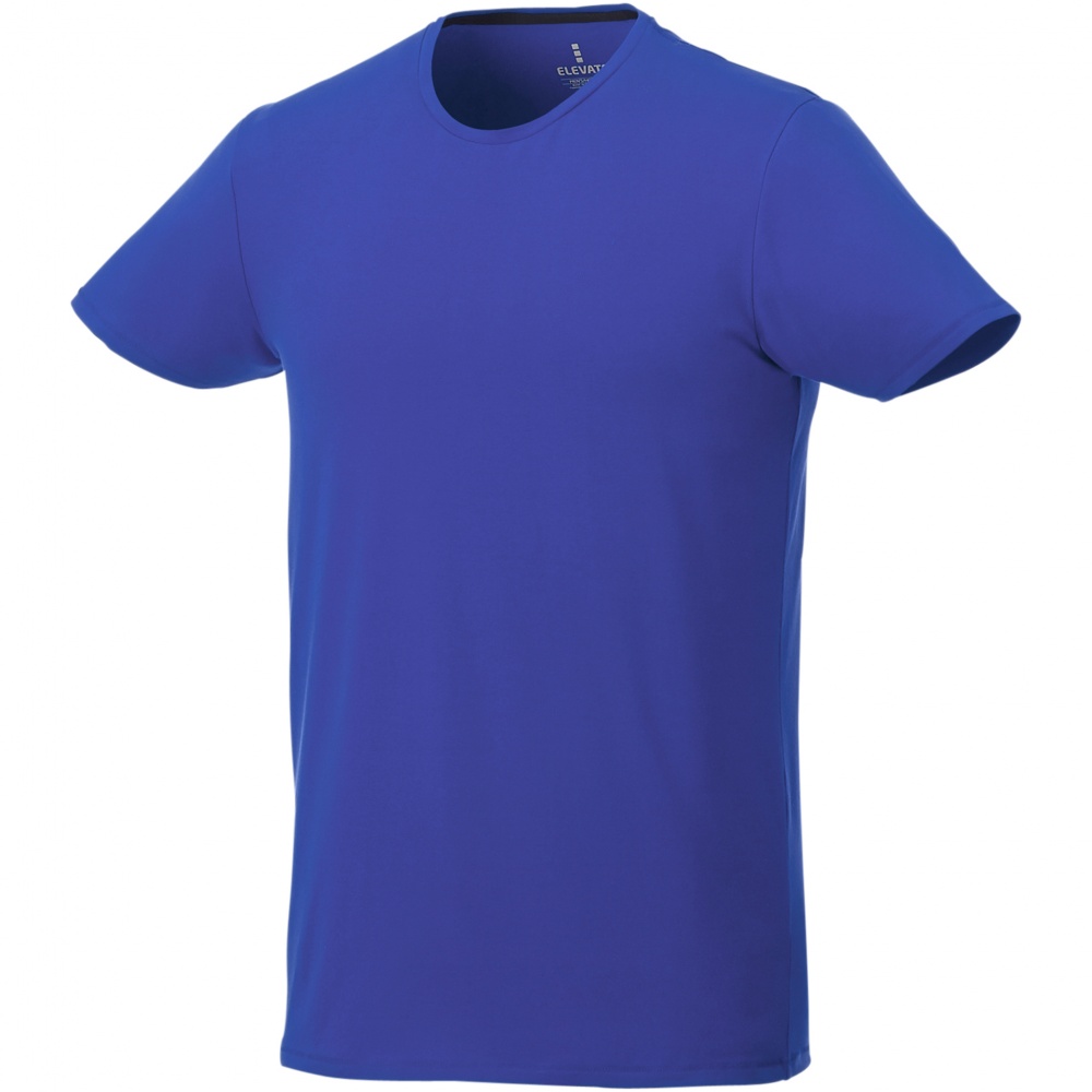 Logo trade liikelahja kuva: Balfour-t-paita, lyhythihainen, luonnonmukainen, miesten, sininen