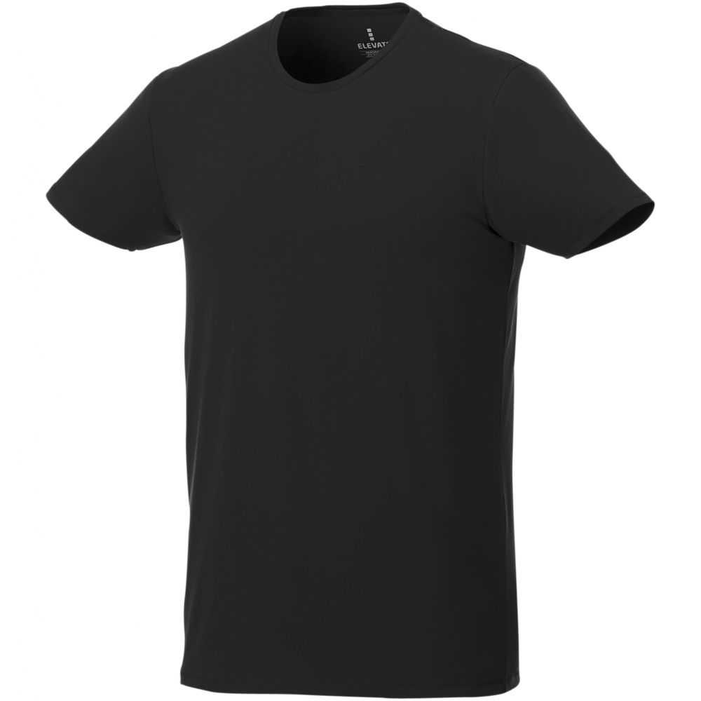 Logotrade mainoslahja ja liikelahja kuva: Balfour-t-paita, lyhythihainen, luonnonmukainen, miesten, musta