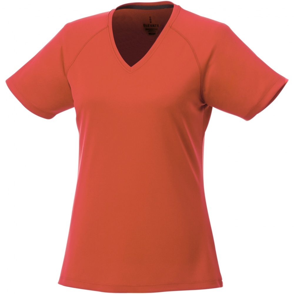 Logo trade liikelahjat tuotekuva: Amery-t-paita, cool fit, v-kaulus, naisten, oranssi