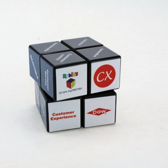 Logo trade liikelahjat tuotekuva: 3D Rubikin kuutio, 2x2