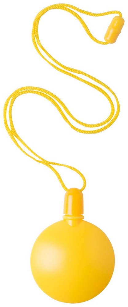 Logo trade mainoslahja kuva: Ümmargune mullitaja, kollane