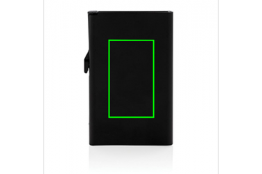 Logotrade mainoslahja tuotekuva: Meene: Standard aluminium RFID cardholder, black