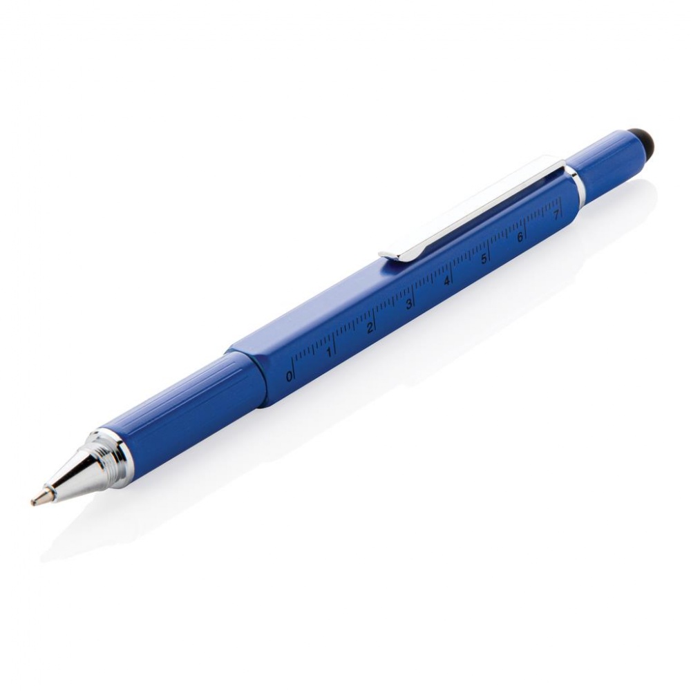 Logotrade liikelahja mainoslahja kuva: Multitööriist pastakas 5-in-1, sinine