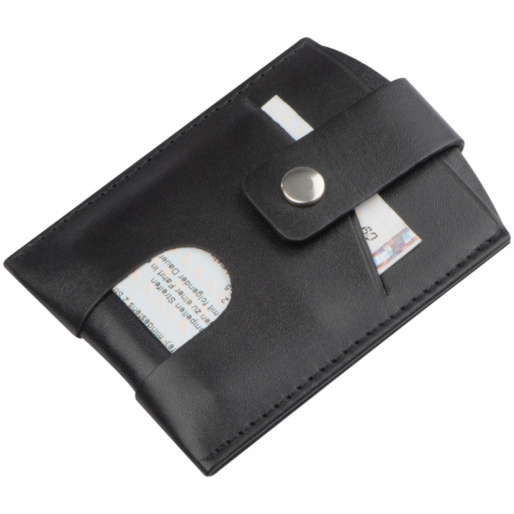 Logotrade liikelahja tuotekuva: RFID-korttikotelo, musta väri