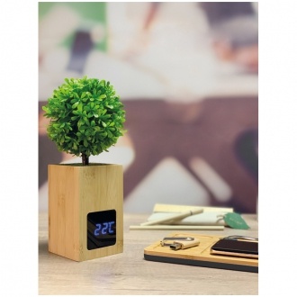Logotrade liikelahjat kuva: Bambusest lauakell, beež