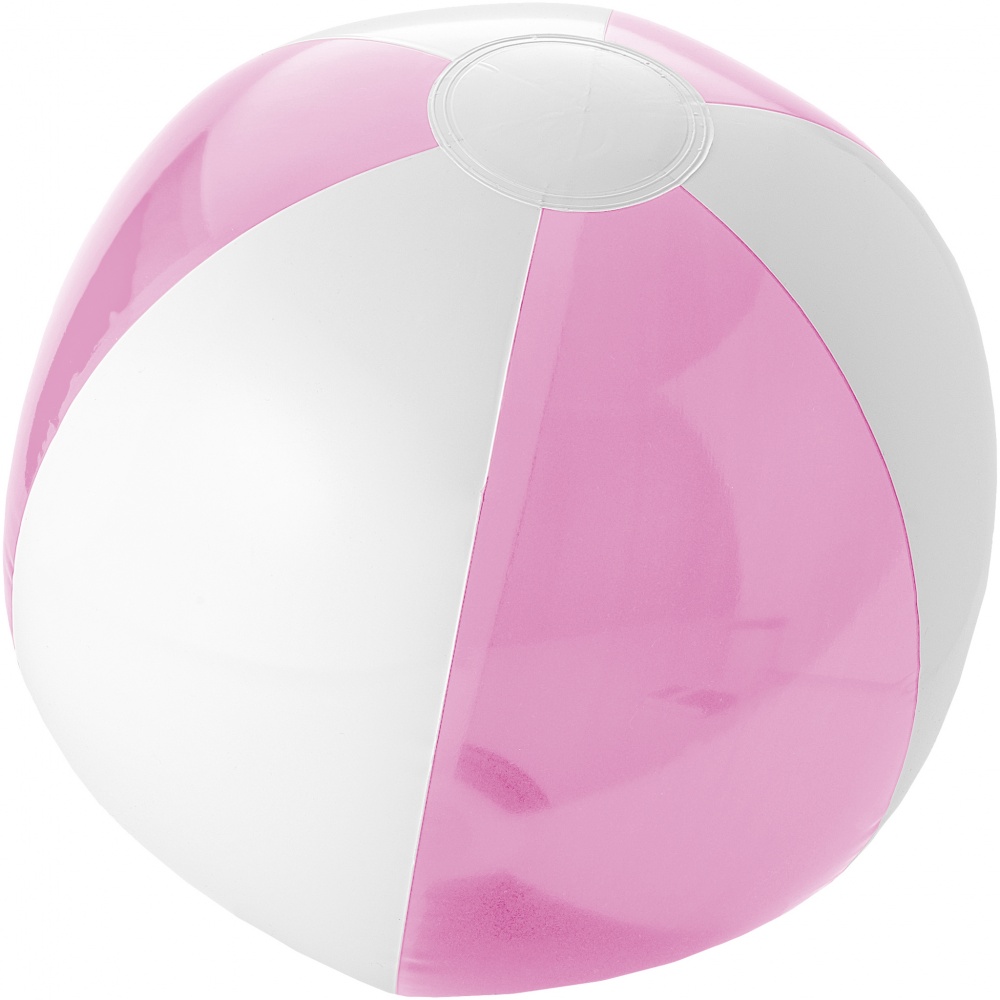 Logo trade mainostuotet tuotekuva: Bondi-rantapallo kiinteä/läpinäkyvä, pinkki