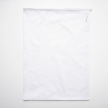 Logotrade liikelahja tuotekuva: Hedelmäpussi ja vihannespussi mesh-materiaalista, 35x45 cm, valkoinen