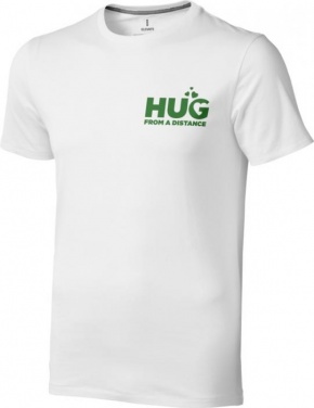 T paida Nanaimo Hug logolla, valkoinen