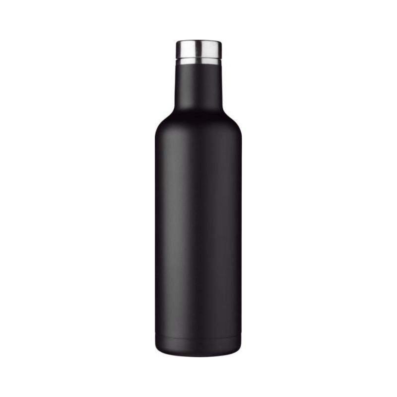 Logotrade liikelahja tuotekuva: Pinto kuparityhjiöeristetty pullo, musta