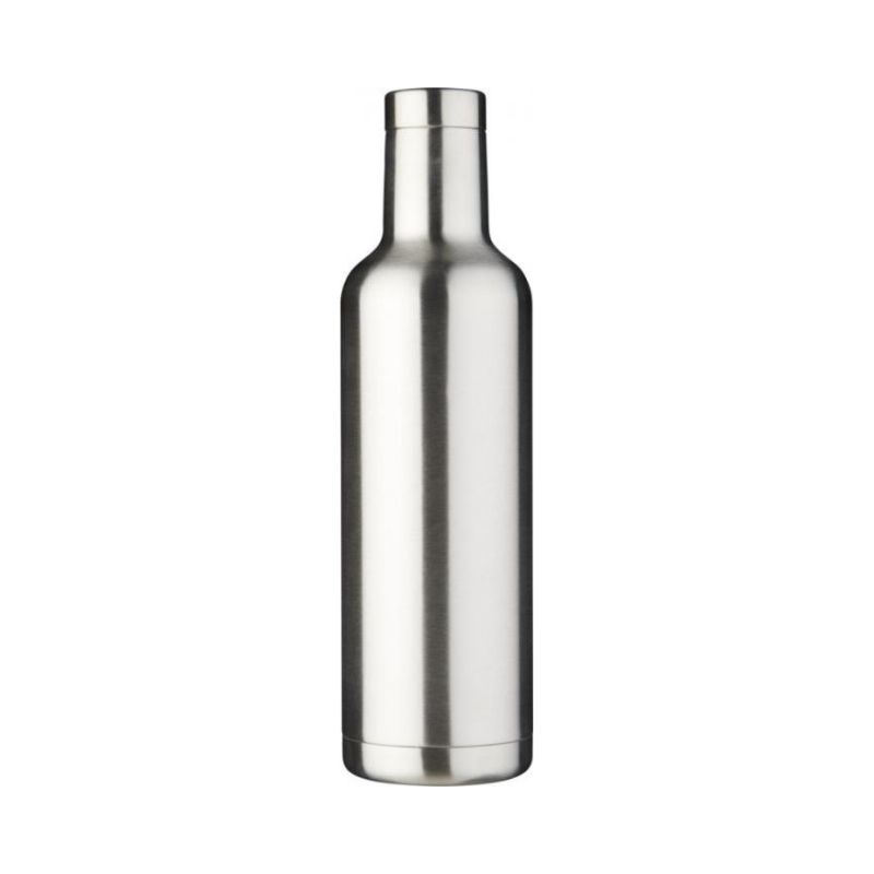 Logotrade liikelahjat mainoslahjat tuotekuva: Pinto kuparityhjiöeristetty pullo, hopea