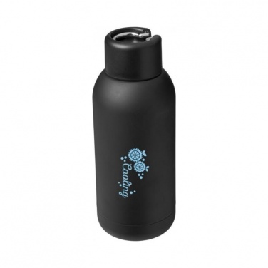 Logo trade mainoslahjat tuotekuva: Brea 375 ml:n kuparinvärinen eristetty juomapullo, musta