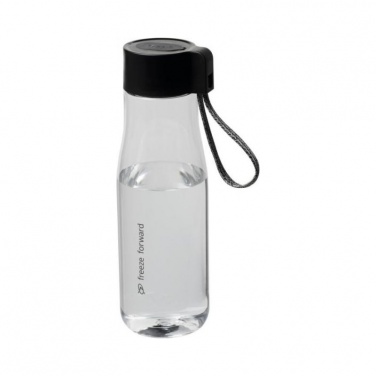 Logotrade mainoslahja tuotekuva: Latauskaapelillinen 640 ml:n Ara Tritan™ -juomapullo, kirkas läpinäkyvä