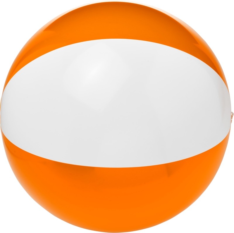 Logo trade liikelahja mainoslahja tuotekuva: Yksivärinen Bora-rantapallo, oranssinpunainen