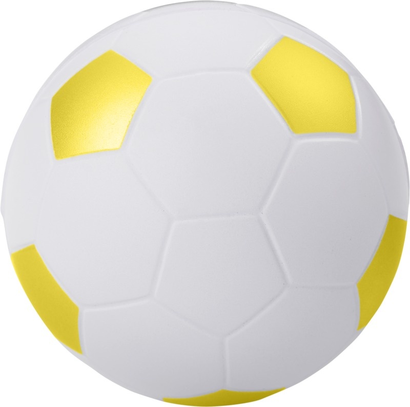 Logo trade mainoslahjat tuotekuva: Football-stressilelu, keltainen
