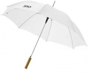 Logo trade mainostuote kuva: 23" Lisa automaattinen sateenvarjo, valkoinen