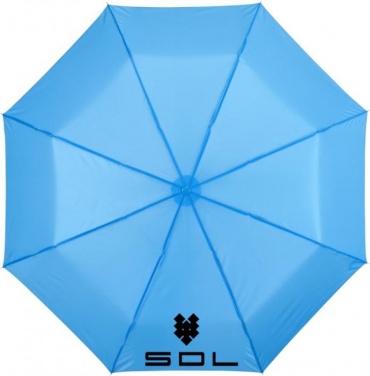 Logotrade liikelahja mainoslahja kuva: 21,5" Ida 3-osainen sateenvarjo, vaaleansininen