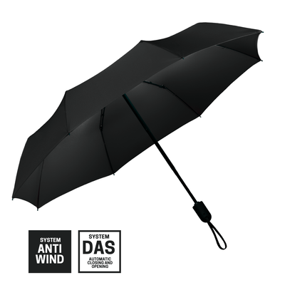 Logotrade mainoslahja tuotekuva: Täysautomaattinen sateenvarjo Cambridge, harmaa