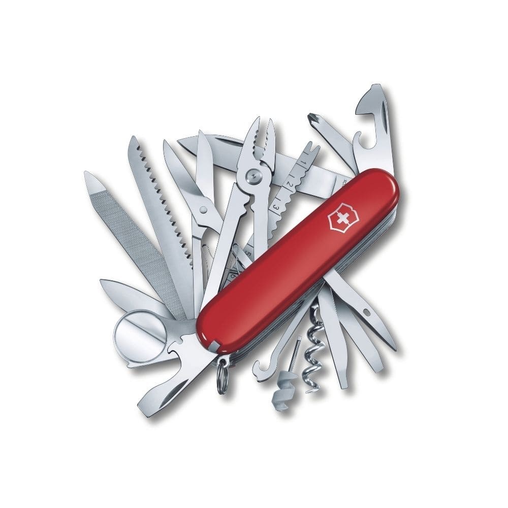 Logotrade liikelahja tuotekuva: Linkkuveitsi SwissChamp monitoimityökalu, punainen