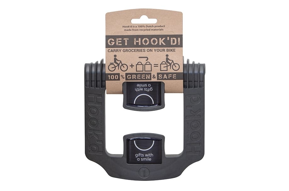 Logo trade mainostuotet tuotekuva: Polkupyörän tavarateline laukun pidike Hook’d