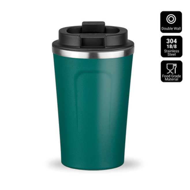 Logotrade liikelahjat kuva: Nordic termosmuki, 350 ml, dark green