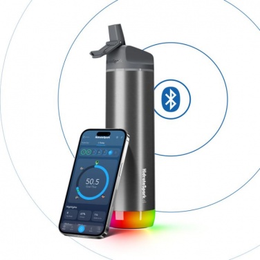 Logo trade mainoslahjat ja liikelahjat kuva: HidrateSpark® PRO 600 ml älykäs vesipullo - juomapullo.