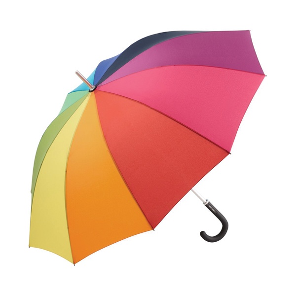Logo trade mainoslahja kuva: Tuulenpitävä sateenkaari sateenvarjo ALU light10