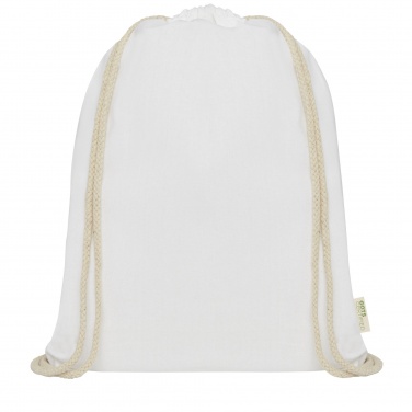 Logotrade liikelahja tuotekuva: Orissa 100 g/m² organic cotton drawstring bag 5L