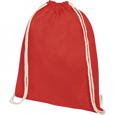 Logotrade liikelahja mainoslahja kuva: Orissa 100 g/m² organic cotton drawstring bag 5L