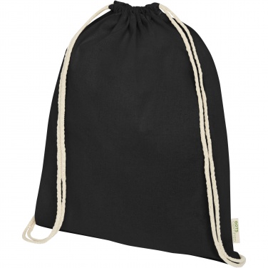 Logo trade mainoslahjat tuotekuva: Orissa 100 g/m² organic cotton drawstring bag 5L