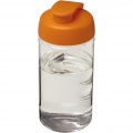 H2O Active® Bop 500 ml läppäkantinen urheilujuomapullo, Läpinäkyvä / oranssi