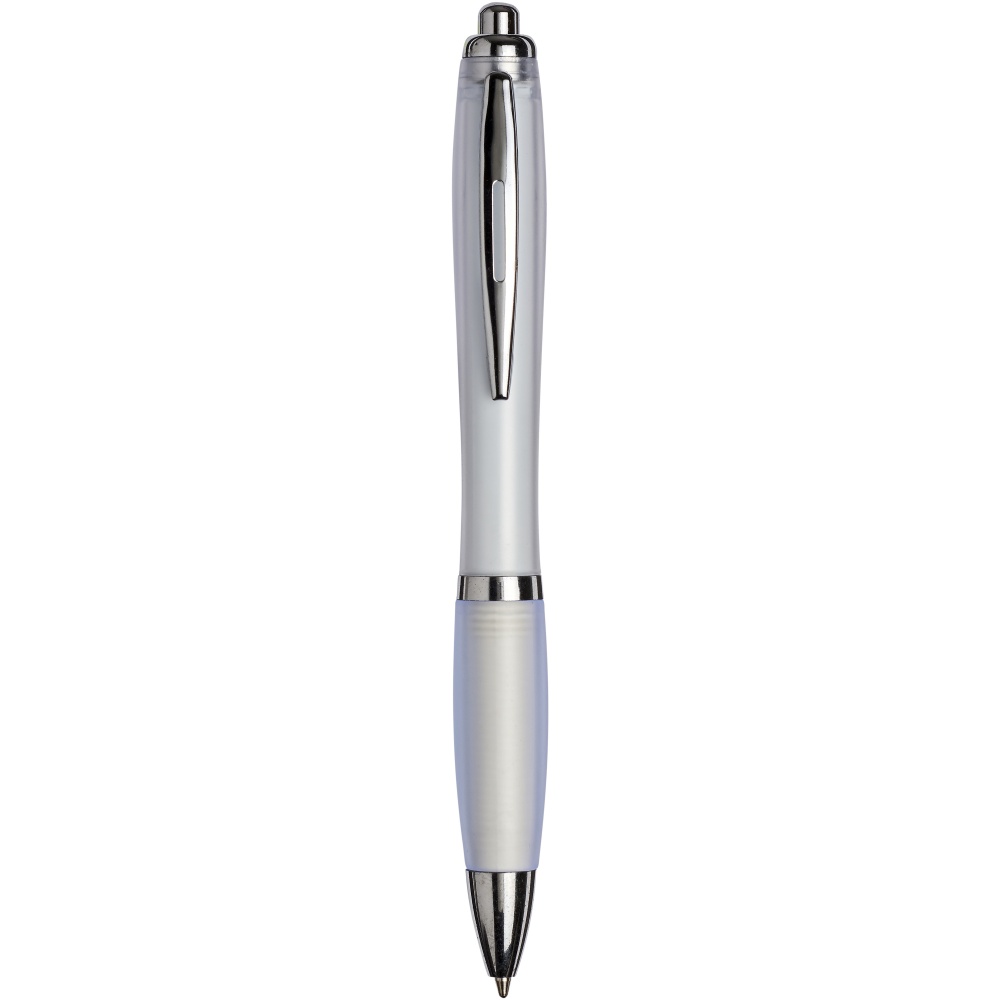 Logo trade mainostuote kuva: Curvy ballpoint pen with frosted barrel and grip