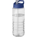 H2O Active® Treble 750 ml -urheilujuomapullo kaatonokkakannella, Läpinäkyvä / sininen