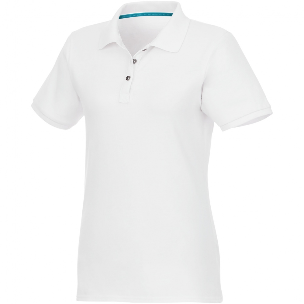 Logotrade liikelahja tuotekuva: Beryl short sleeve women's organic recycled polo