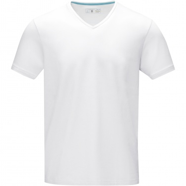 Logo trade liikelahjat mainoslahjat kuva: Kawartha short sleeve men's organic V-neck t-shirt