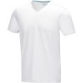 Kawartha short sleeve men's organic V-neck t-shirt, Valkoinen