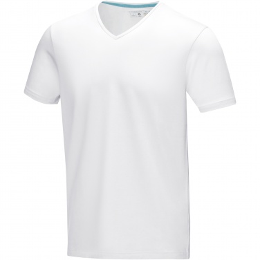 Logo trade liikelahja mainoslahja tuotekuva: Kawartha short sleeve men's organic V-neck t-shirt