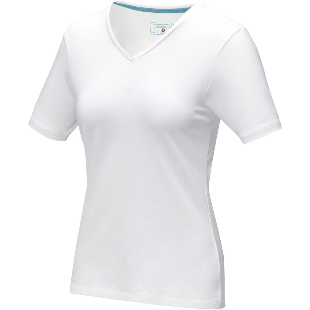 Logo trade liikelahjat mainoslahjat kuva: Kawartha short sleeve women's organic V-neck t-shirt