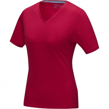 Logo trade liikelahjat tuotekuva: Kawartha short sleeve women's organic V-neck t-shirt