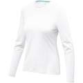 Ponoka long sleeve women's organic t-shirt, Valkoinen