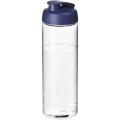 H2O Active® Vibe 850 ml -urheilujuomapullo läppäkannella, Läpinäkyvä / sininen