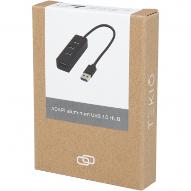 Logotrade mainostuotet kuva: ADAPT alumiininen USB 3.0-keskitin