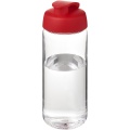 H2O Active® Octave Tritan™ 600 ml urheilujuomapullo pikalukittavalla korkilla, Läpinäkyvä kirkas / punainen