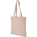 Orissa 140 g/m² organic cotton tote bag 7L, Vaaleanpunainen poskipuna