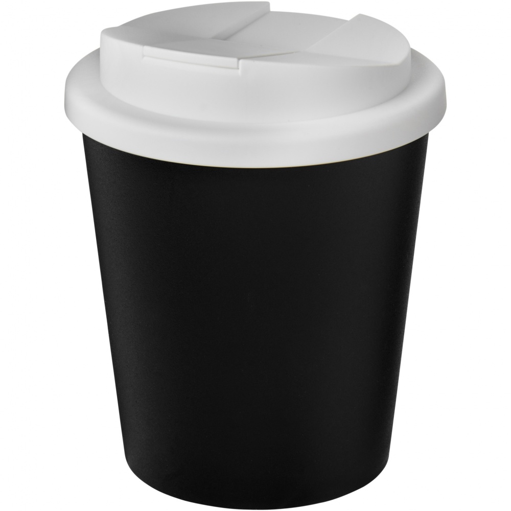 Logo trade mainoslahja ja liikelahja tuotekuva: Americano® Espresso Eco 250 ml kahvimuki kierrätetystä materiaalista. Läikkymätön kansi.