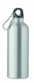 Alumiinipullo 500ml, Matt Silver